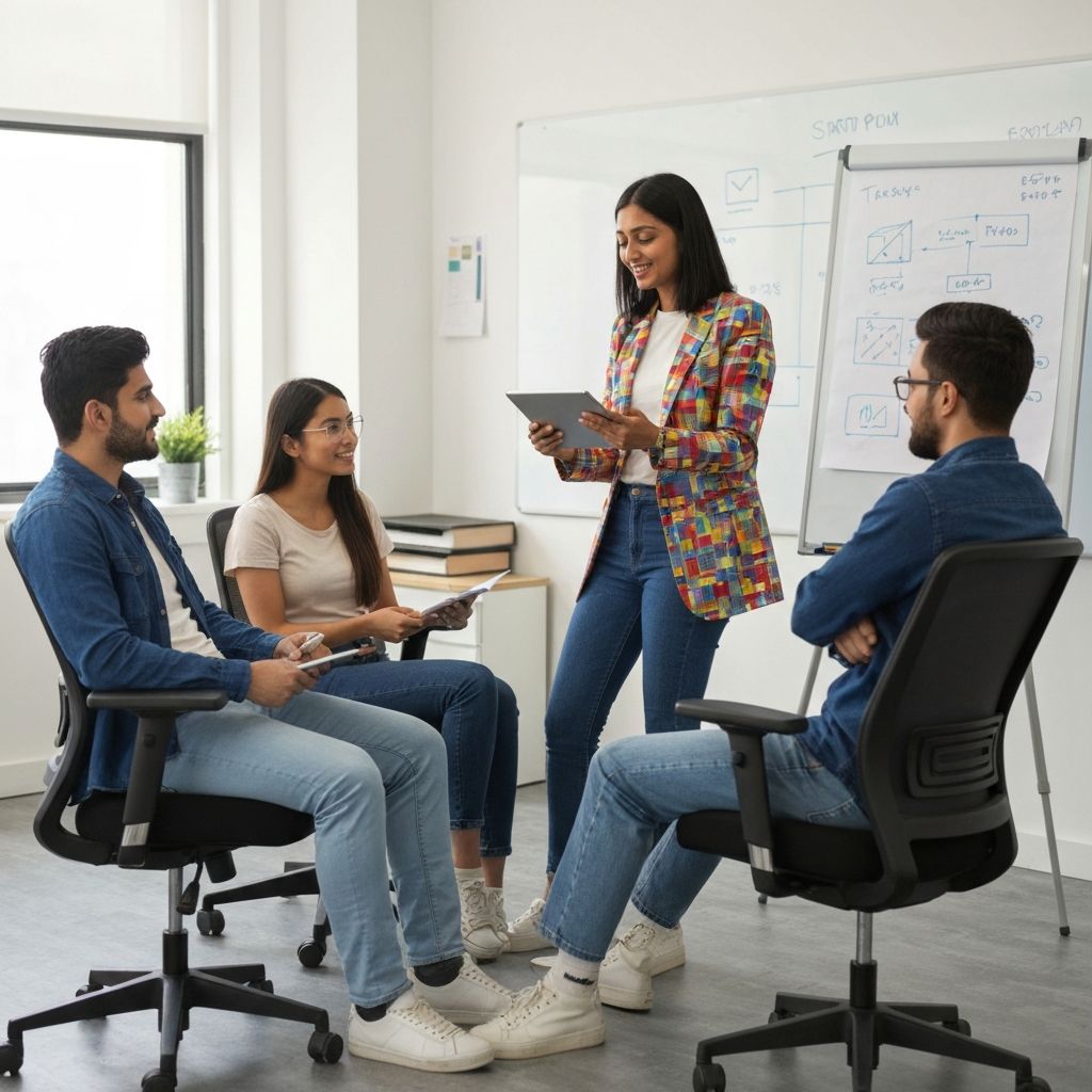 Equipo revisando el desempeño de su producto